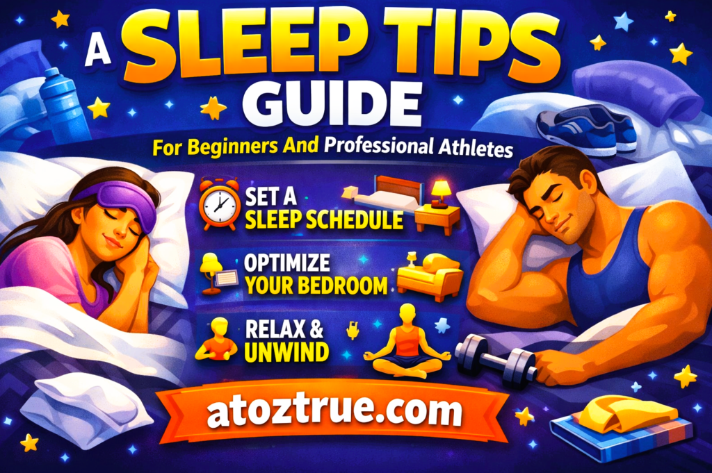 A Sleep Tips Guide For Beginners And Professional Athletes.