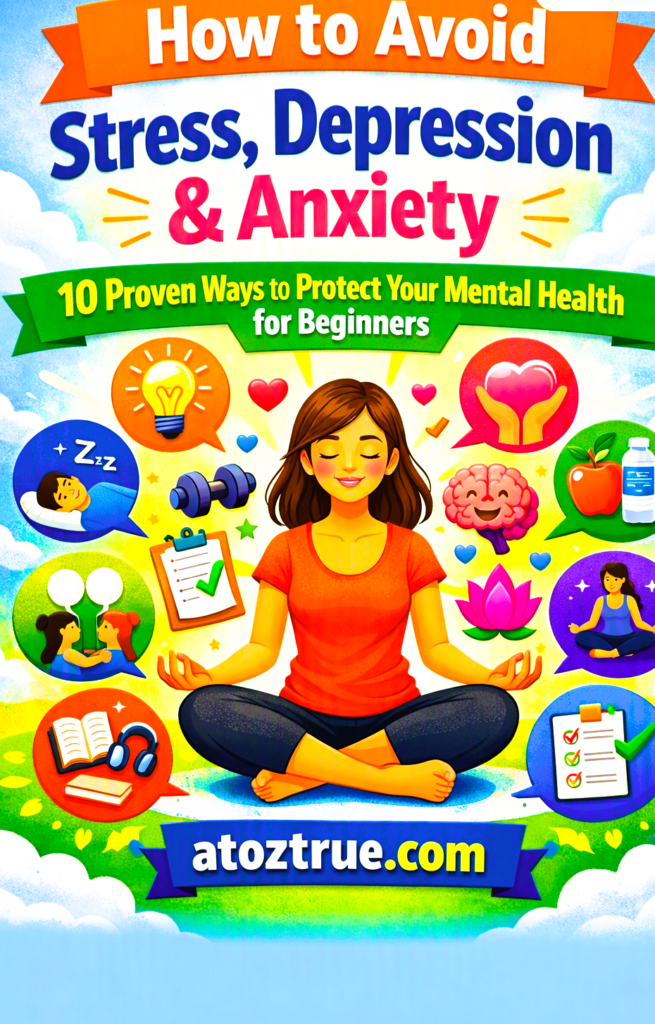 Avoid Stress, Depression, and Anxiety